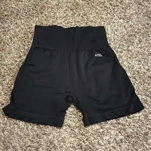 Black ABYL athletic shorts